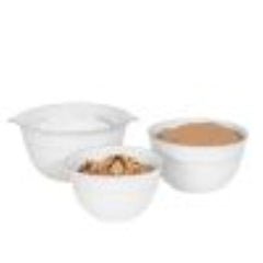 Puro Nesting Serving Bowls Set/3 - Whitewash