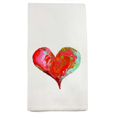 French Graffiti Heart Towel