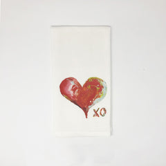 French Graffiti XO Heart Hand Towel