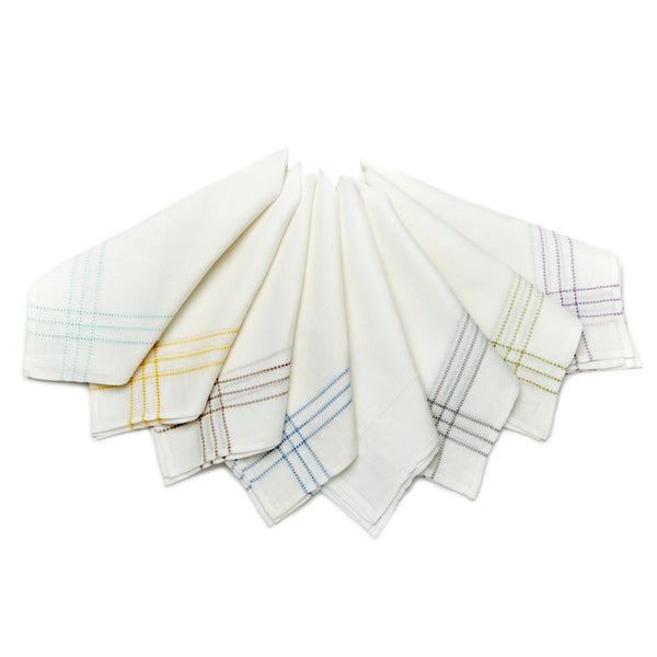 Deborah Rhodes Triple Hemstitch Pastel Napkins (set of six)