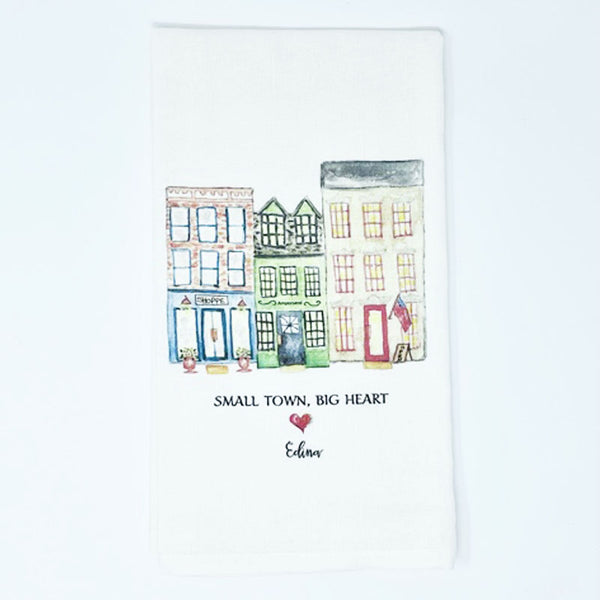 French Graffiti Small Town Edina Hand Towel